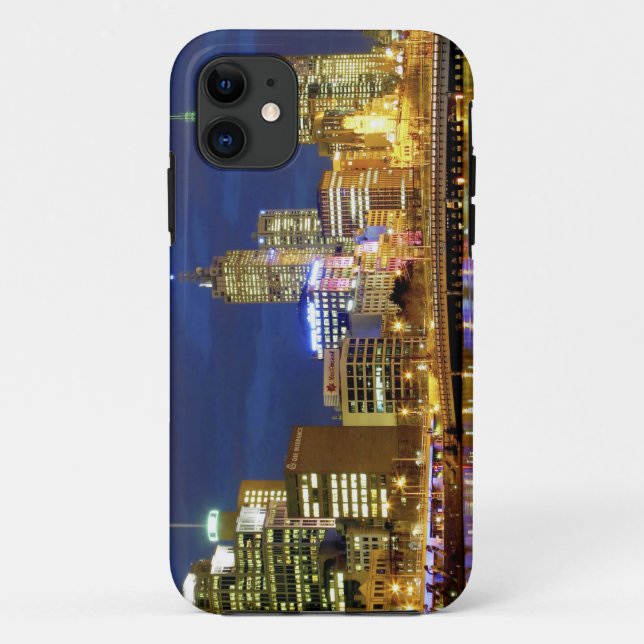Capa Para iPhone Da Case-Mate Melbourne, Austrália. Uma visão noturna dos 2 (Verso)
