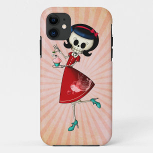 Capa Para iPhone Da Case-Mate Menina de esqueleto doce & assustador