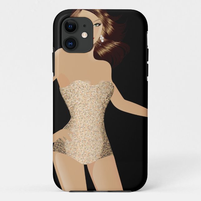 Capa Para iPhone Da Case-Mate Menina de maiô preto iPhone 5 mal lá (Verso)