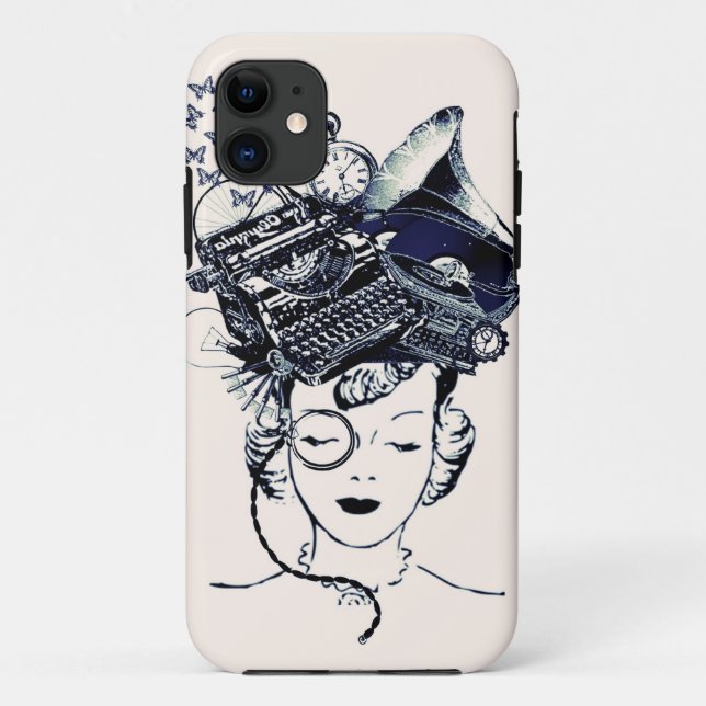 Capa Para iPhone Da Case-Mate Menina de Steampunk (Verso)