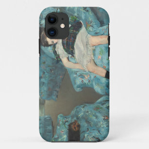 Capa Para iPhone Da Case-Mate Menina em uma poltrona azul, 1878 (oi