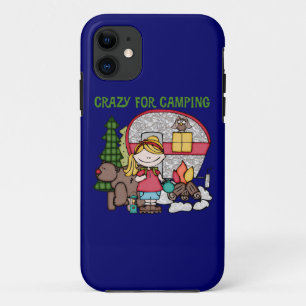 Capa Para iPhone Da Case-Mate Menina loura louca para acampar