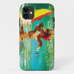 Capa Para iPhone Da Case-Mate menina que toca nos peixes
