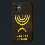 Capa Para iPhone Da Case-Mate Menorah Flame<br><div class="desc">Uma renderização digital marrom e dourada da menorah judia de sete ramificações (hebraico: מְ נ וֹ רָ ‎). Adicione seu próprio texto. A menorah de sete ramificações, usada no santuário portátil montado por Moisés na selva e, mais tarde, no Templo em Jerusalém, tem sido símbolo do judaísmo desde a Antiguidade...</div>