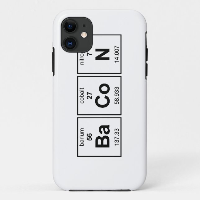 Capa Para iPhone Da Case-Mate Mesa Periódica BaCoN (Verso)