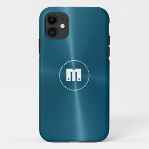 Capa Para iPhone Da Case-Mate Metal de aço inoxidável brilhante azul