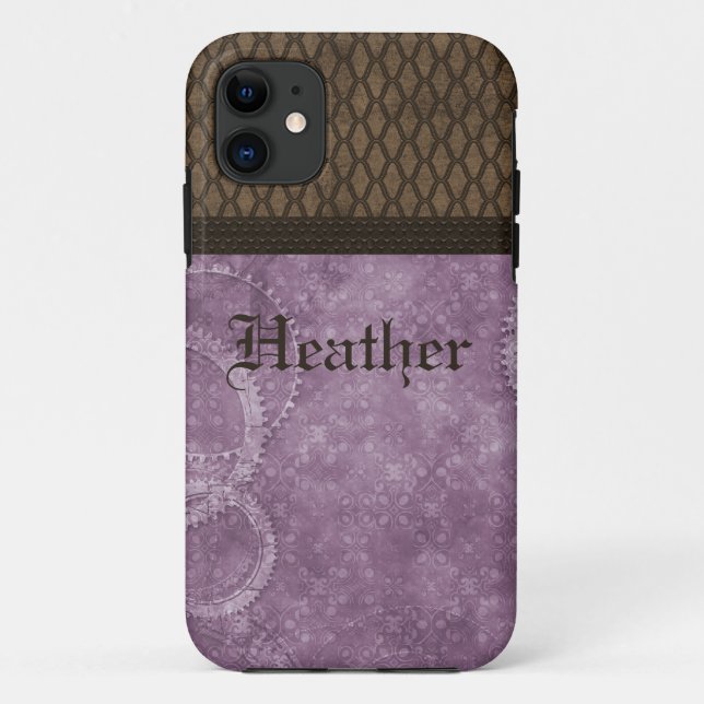Capa Para iPhone Da Case-Mate Metal Gear Steampunk BT iPhone 5 Case, Purple (Verso)