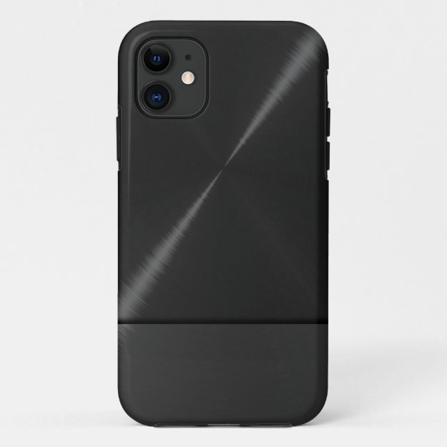 Capa Para iPhone Da Case-Mate Metálico de aço inoxidável preto (Verso)