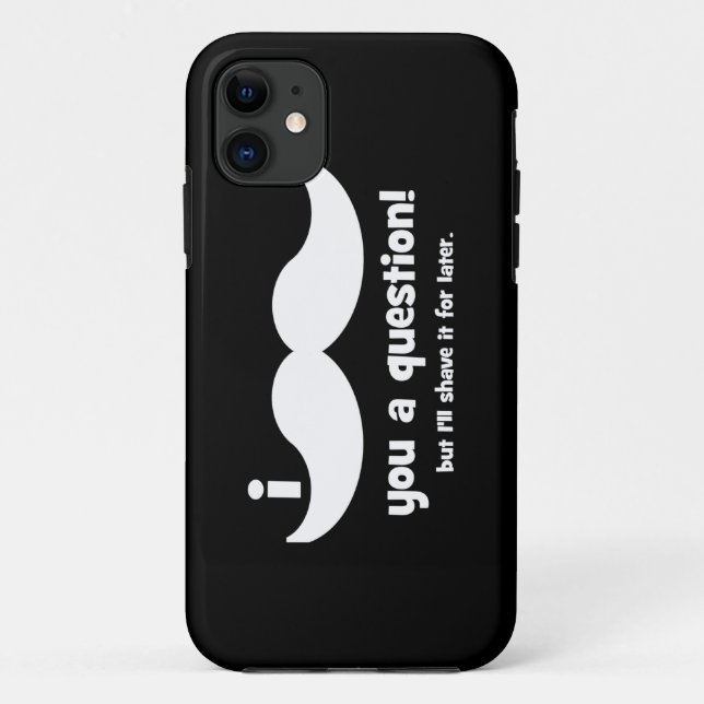 Capa Para iPhone Da Case-Mate Mim bigode você uma pergunta (Verso)