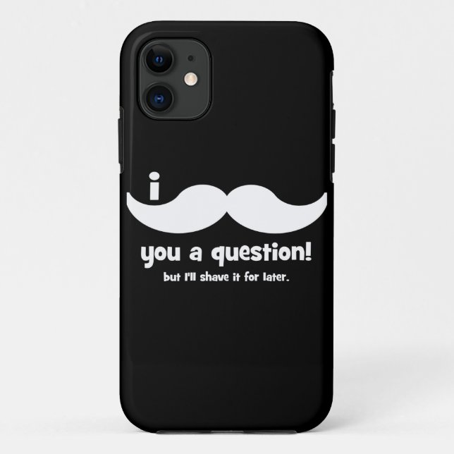 Capa Para iPhone Da Case-Mate Mim bigode você uma pergunta (Verso)