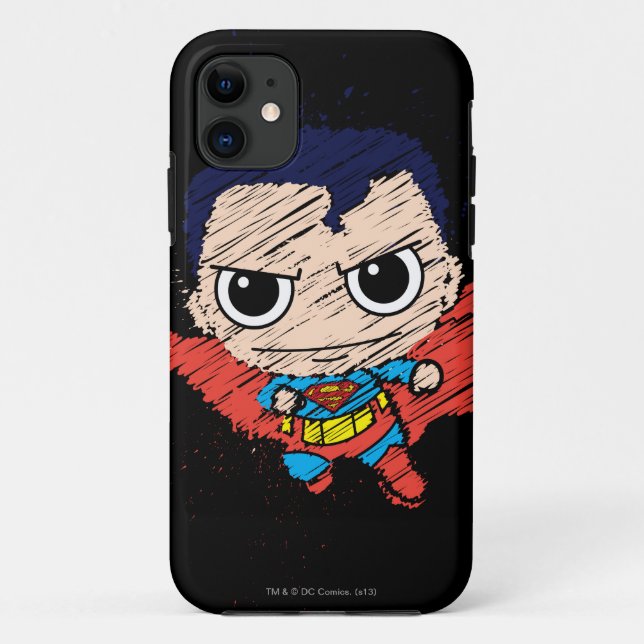 Capa Para iPhone Da Case-Mate Mini Superman Sketch (Verso)