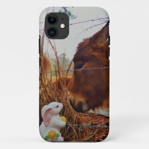 Capa Para iPhone Da Case-Mate Miniatura Cavalo Marrom e Coelhinho da Páscoa