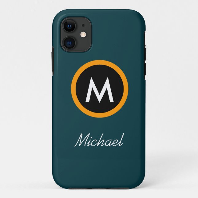Capa Para iPhone Da Case-Mate Modelo Neoteric do nome do monograma (Verso)