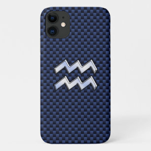 Capa Para iPhone Da Case-Mate Modern Aquarius - Sinal de fibra de carbono azul m