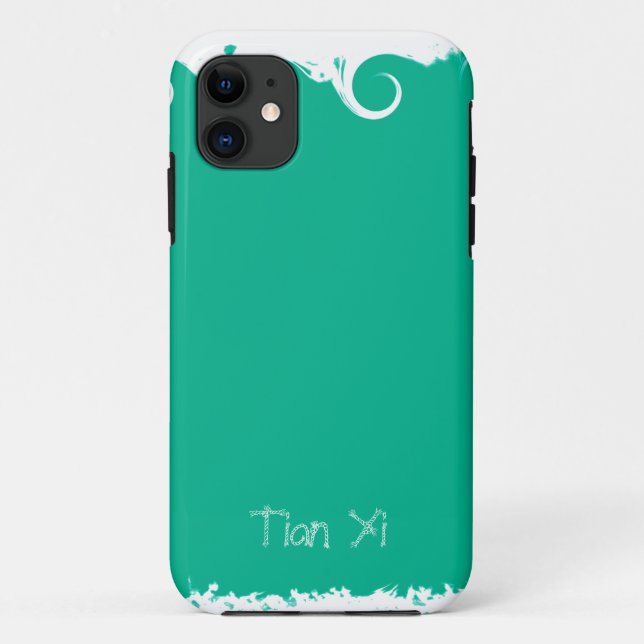 Capa Para iPhone Da Case-Mate Moderno Elegante Verde da Selva (Verso)