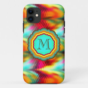 Capa Para iPhone Da Case-Mate Monograma Colorido e Divertido de Arco-Íris