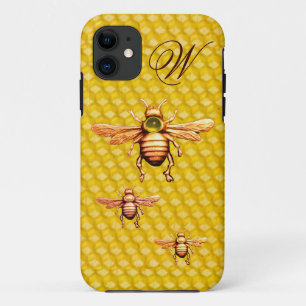 CAPA PARA iPhone DA Case-Mate MONOGRAMA DE ABELHAS DOURADAS