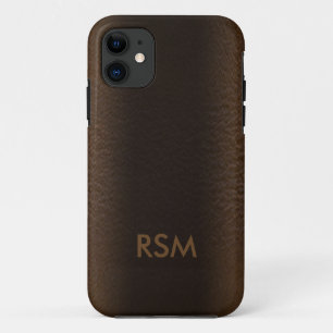 Capa Para iPhone Da Case-Mate monograma do couro-olhar do falso 5/5s