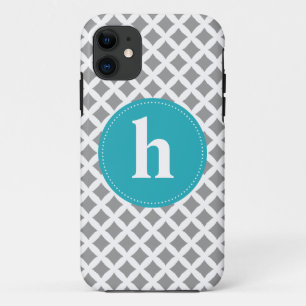 Capa Para iPhone Da Case-Mate Monograma do teste padrão do diamante {escolha su