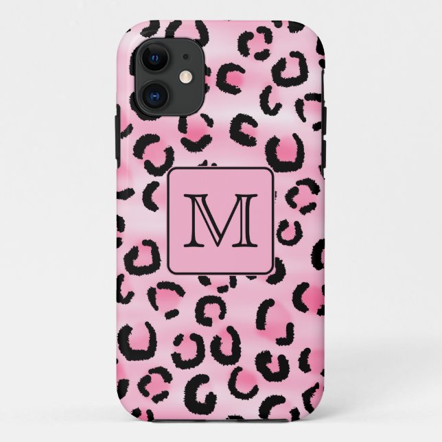 Capa Para iPhone Da Case-Mate Monograma feito sob encomenda. Cópia preta e (Verso)