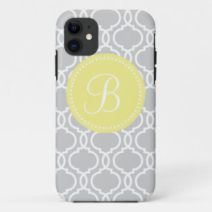 Capa Para iPhone Da Case-Mate Monograma feito sob encomenda de Quatrefoil nas