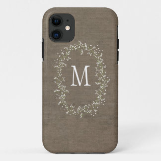 Capa Para iPhone Da Case-Mate Monograma floral de serapilheira do vintage