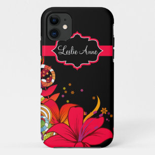 Capa Para iPhone Da Case-Mate monograma iPhone5 floral tropical abstrato