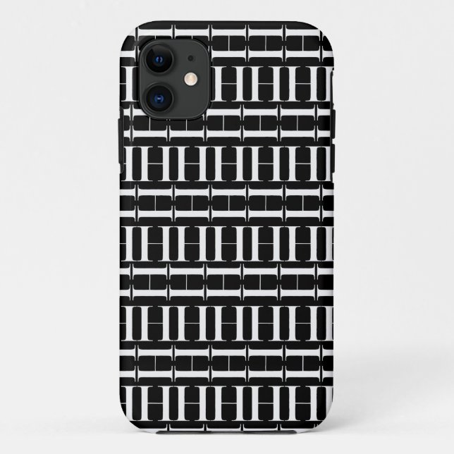 Capa Para iPhone Da Case-Mate Monograma - Letra Inicial H (Verso)