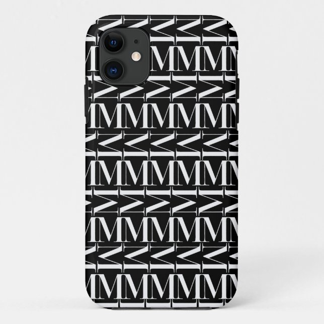 Capa Para iPhone Da Case-Mate Monograma - Letra Inicial M (Verso)
