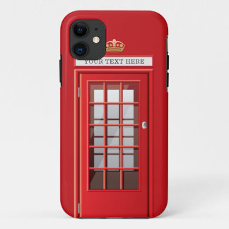 Capa Para iPhone Da Case-Mate Monograma vermelho britânico da caixa de telefone