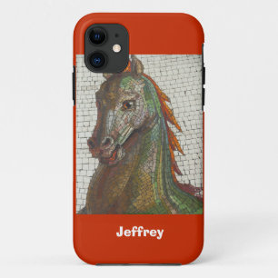 Capa Para iPhone Da Case-Mate Mosaico, Laranja, Nome Personalizado
