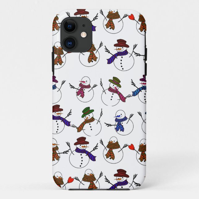 Capa Para iPhone Da Case-Mate Muitos bonecos de Natal (Verso)