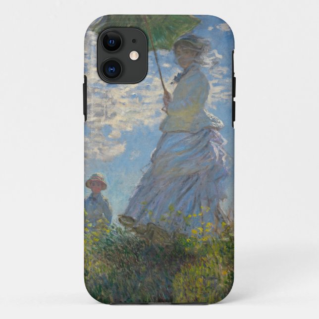 Capa Para iPhone Da Case-Mate Mulher com Parasol - Madame Monet e seu filho (Verso)