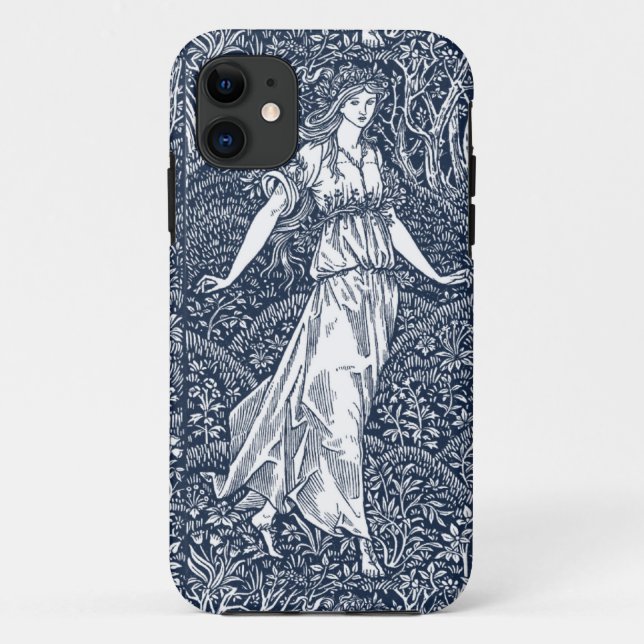Capa Para iPhone Da Case-Mate Mulher encantadora da floresta ao estilo de Willia (Verso)