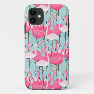 Capa Para iPhone Da Case-Mate Multidão De Flamingos, Rosa E Branca