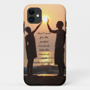 Capa Para iPhone Da Case-Mate não espere pelo momento perfeito, nascer o sol do