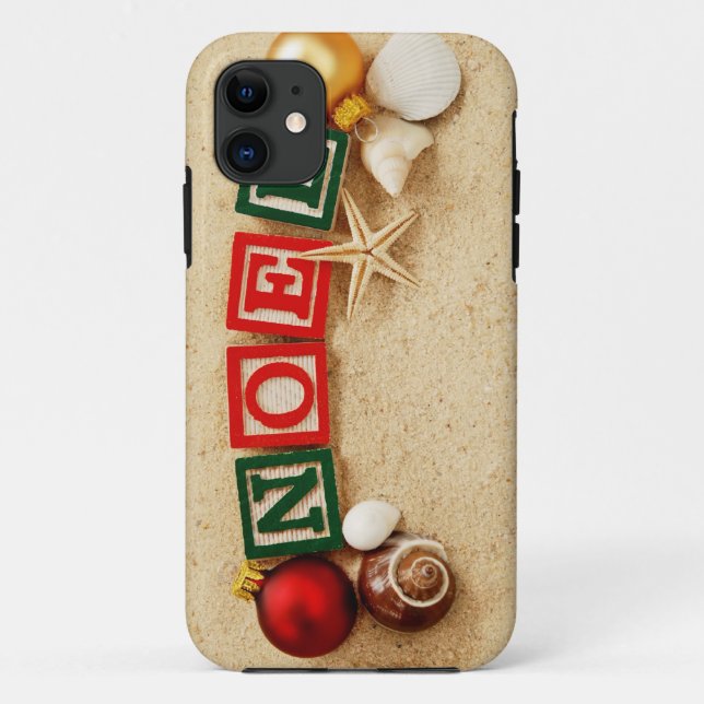Capa Para iPhone Da Case-Mate Natal Noel na praia (Verso)