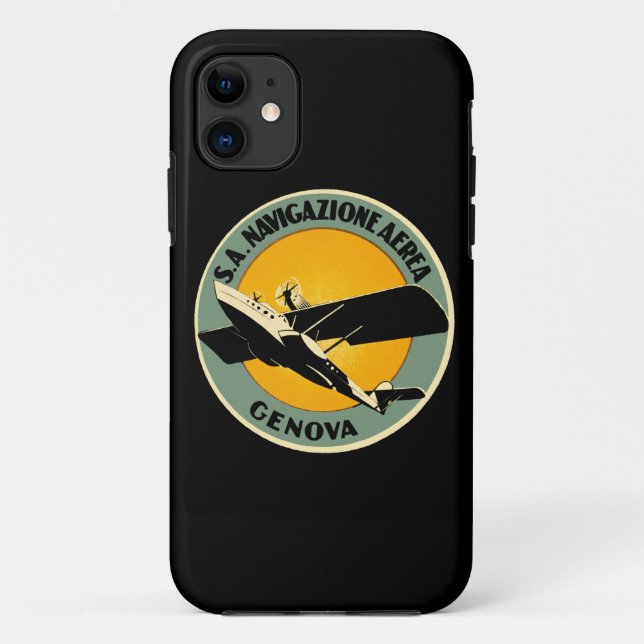 Capa Para iPhone Da Case-Mate Navigazione Aerea ~ Genova (Verso)