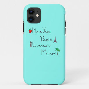 Capa Para iPhone Da Case-Mate New York, Paris, Londres, Miami