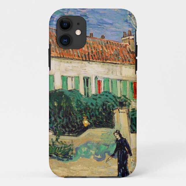 Capa Para iPhone Da Case-Mate Noite branca da casa de Van Gogh (Verso)