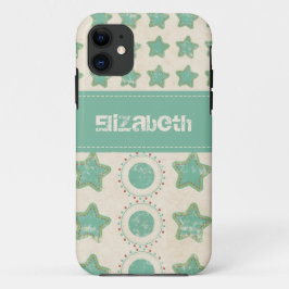 Capa Para iPhone Da Case-Mate Nome Personalizado de Estrelas e Círculos Distante