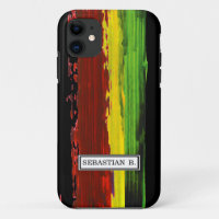 Nome Personalizado de Faixa de Tinta Rastafari
