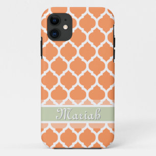 Capa Para iPhone Da Case-Mate Nome Personalizado de Lata de Tonalidade Laranja L