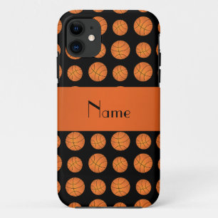 Capa Para iPhone Da Case-Mate Nome personalizado esferas de cesto pretas