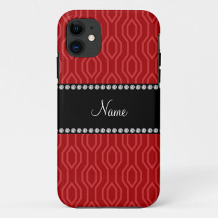 Capa Para iPhone Da Case-Mate Nome personalizado padrão de diamante geométrico v