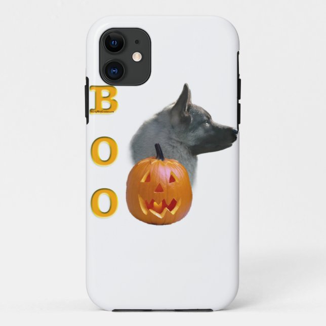 Capa Para iPhone Da Case-Mate Norueguês Elkhound Halloween Boo (Verso)