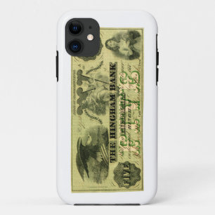Capa Para iPhone Da Case-Mate Nota de 5 Dólares de Hingham Massachusetts, 1860