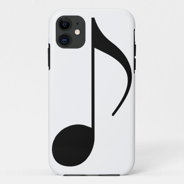 Capa Para iPhone Da Case-Mate nota musical negra (Verso)