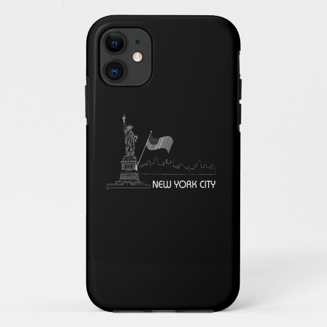Capa Para iPhone Da Case-Mate Nova Iorque - Estátua da Liberdade dos EUA (Verso)
