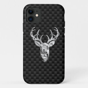 Capa Para iPhone Da Case-Mate Núcleo de Prata na Impressão de Estilo de Fibra de